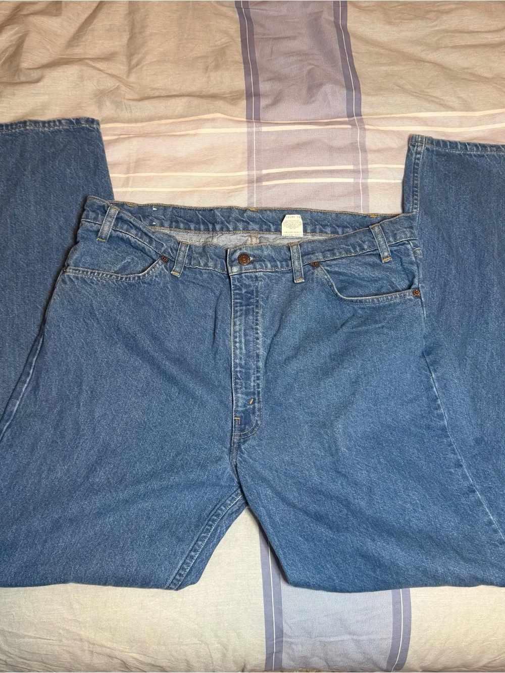 Levi's Relaxed Fit Blue Denim White Label Jeans